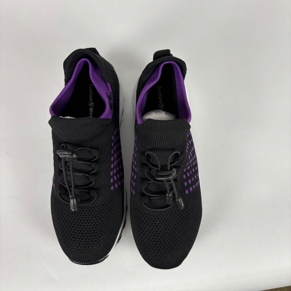 Comfort Wear Shoes, Black Purple size 39 Women 8.5 / Men 6.5 - Picture 3 of 8